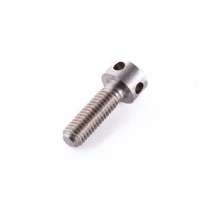 DD700 Sealing Screw M5-0.8 X 16Mm Hex Flange 18-8SS Drilled Hole