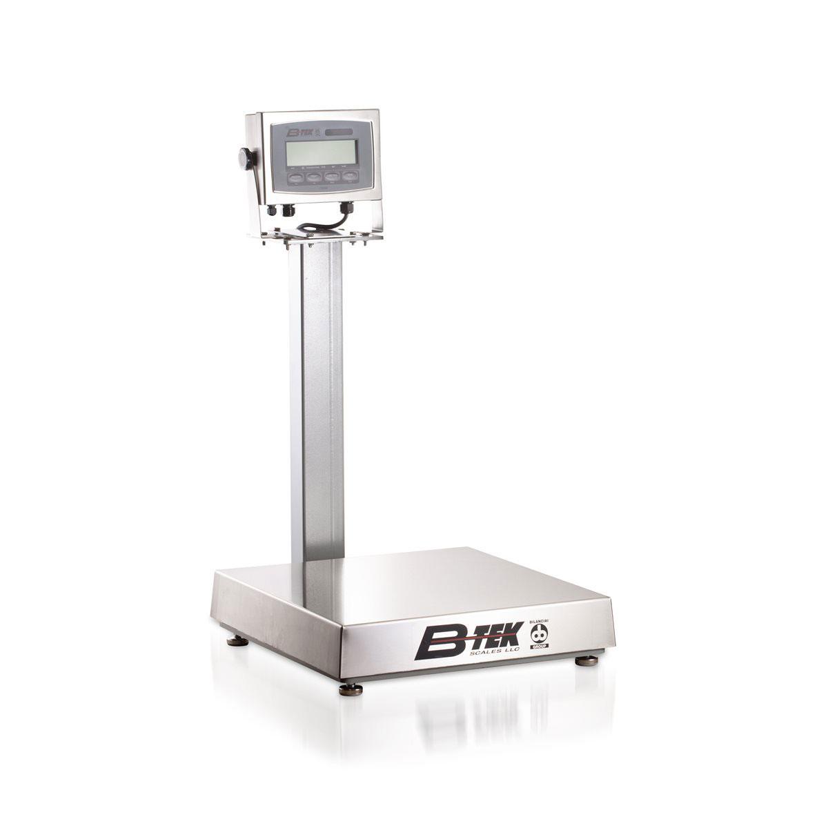 Global Industrial NTEP Mobile Bench Scale w/ Backrail, LED Display, 1,000 lb x 0.2 lb 412666