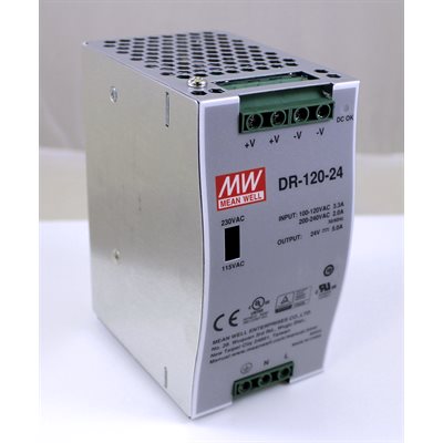 Power Supply (24Vdc), Din Rail Mount